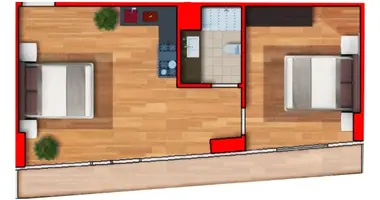 Apartamento 2 habitaciones en Batumi, Georgia