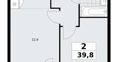 Apartamento 2 habitaciones en poselenie Sosenskoe, Rusia