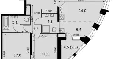 Appartement 4 chambres dans Moscou, Russie