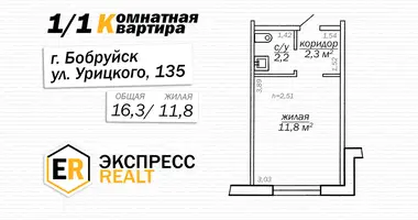 Квартира 1 комната в Бобруйск, Беларусь