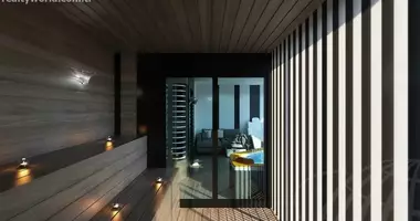 Dúplex 3 habitaciones con ascensor, con vista al mar, con la piscina en Mahmutlar, Turquía