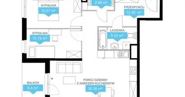 Apartamento 3 habitaciones en Poznan, Polonia