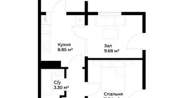 Квартира 2 комнаты в Шайхантаурский район, Узбекистан