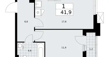Appartement 1 chambre dans Troïtsk, Russie
