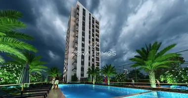 Квартира 2 комнаты с парковкой, с лифтом, с видом на море в Elvanli, Турция