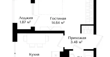 Квартира 1 комната в Ташкент, Узбекистан