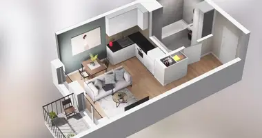 Apartamento 1 habitación en Poznan, Polonia