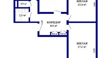 3 room apartment in Minsk, Belarus