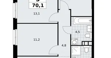 Apartamento 3 habitaciones en South-Western Administrative Okrug, Rusia