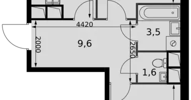 Appartement 2 chambres dans Razvilka, Fédération de Russie