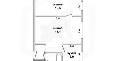 Apartamento 2 habitaciones en Brest, Belarús