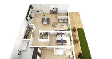 Apartamento 3 habitaciones en Prienai, Lituania
