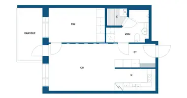 Apartamento 2 habitaciones en Rovaniemi sub region, Finlandia