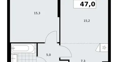 Apartamento 2 habitaciones en poselenie Sosenskoe, Rusia