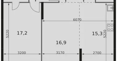 Apartamento 2 habitaciones en North-Western Administrative Okrug, Rusia