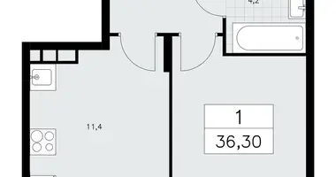 Квартира 1 комната в поселение Сосенское, Россия