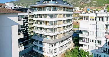 3 room apartment with air conditioning, with sea view, with terrace in Alanya, Turkey