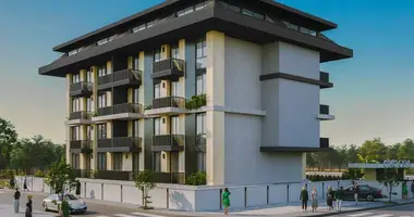 Apartamento 1 habitacion con ascensor, con vistas a las montañas, con Tour online en Alanya, Turquía