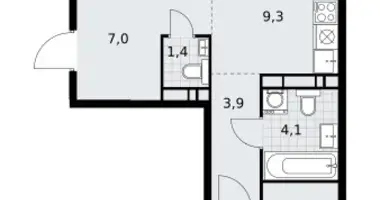 Wohnung 3 zimmer in Wnukowo, Russland