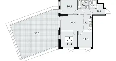 Appartement 4 chambres dans Moscou, Fédération de Russie