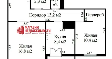 Appartement 2 chambres dans Hrodna, Biélorussie