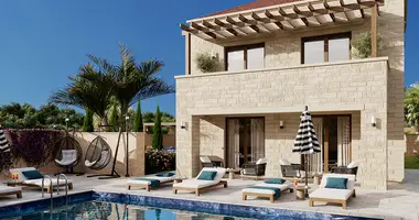 Villa 3 chambres avec Fenêtres double vitrage, avec Balcon, avec Climatiseur dans Aspro, Grèce