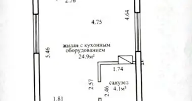 Квартира 1 комната в Минск, Беларусь