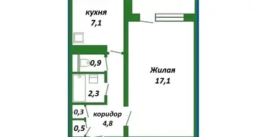 Квартира 1 комната в Минск, Беларусь