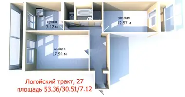 Wohnung 2 zimmer in Minsk, Weißrussland