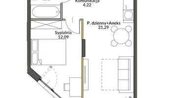 Квартира 2 комнаты в Марки, Польша