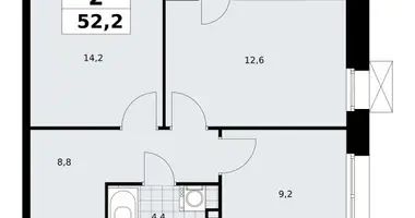 Mieszkanie 2 pokoi w poselenie Sosenskoe, Rosja