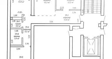 Apartamento 3 habitaciones en Lida, Bielorrusia