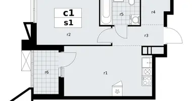 Apartamento 1 habitación en poselenie Sosenskoe, Rusia