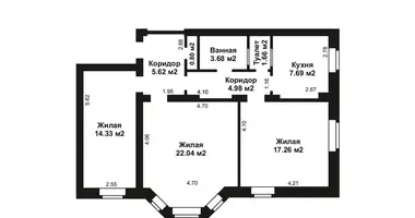 Квартира 3 комнаты в Минск, Беларусь