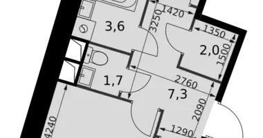 Appartement 2 chambres dans Razvilka, Fédération de Russie