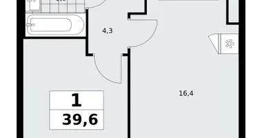 Appartement 1 chambre dans poselenie Sosenskoe, Fédération de Russie