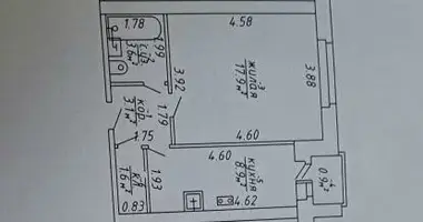 Appartement 1 chambre dans Orcha, Biélorussie