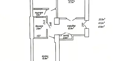 Appartement 2 chambres dans Minsk, Biélorussie