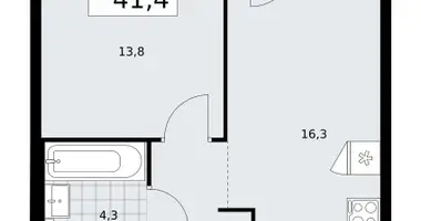 1 room apartment in Troitsk, Russia
