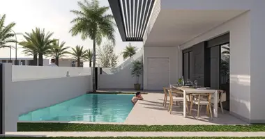 Bungalow 3 chambres avec lichnyy basseyn private pool, avec Près de l'école dans San Pedro del Pinatar, Espagne