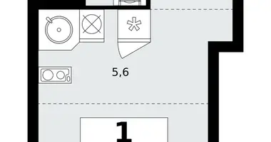 Квартира 1 комната в поселение Сосенское, Россия