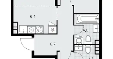 Apartamento 3 habitaciones en poselenie Sosenskoe, Rusia