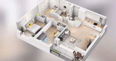 Apartamento 3 habitaciones en Poznan, Polonia