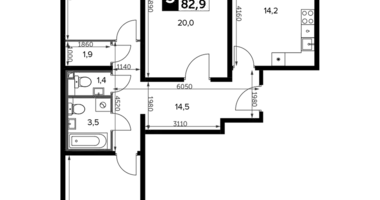 Appartement 3 chambres dans Leninsky District, Russie