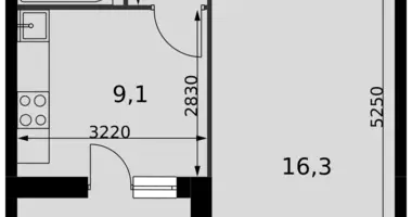 Appartement 1 chambre dans Razvilka, Fédération de Russie