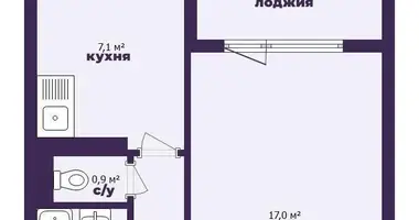 Квартира 1 комната в Минск, Беларусь