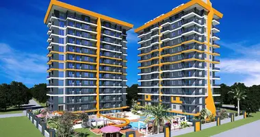 Ático 2 habitaciones con balcón, con airea acondicionado, con vista al mar en Mahmutlar, Turquía
