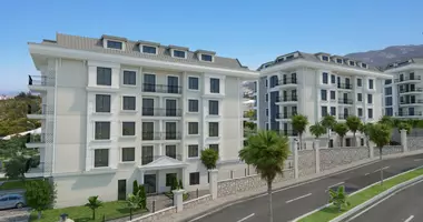Apartamento 3 habitaciones con acristalamiento con cámara, con balcón, con ascensor en Alanya, Turquía