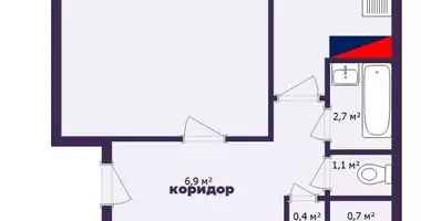 Mieszkanie 3 pokoi w Zodzinski sielski Saviet, Białoruś