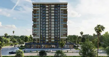 Apartamento 2 habitaciones con balcón, con airea acondicionado, con vista al mar en Mezitli, Turquía